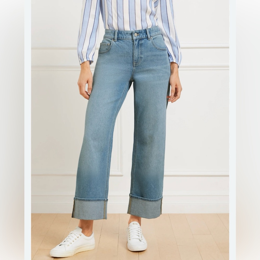 Talbots Straight Ankle Cuff Jeans